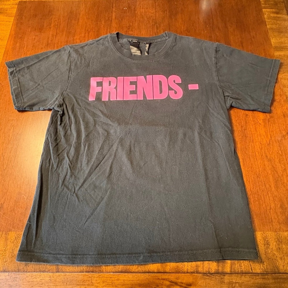 Vlone Friends Black Pink Graphic T-Shirt Made‎ in USA